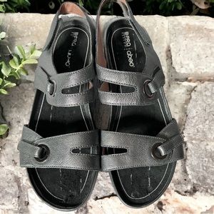 Abeo Greta Sandal Pewter Gray Strappy Orthotic Athletic Womens Size 10 Shoes